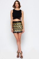 Dámska flitrovaná sukňa